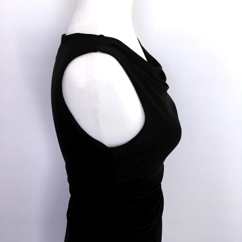 Jones New York Black Cowl Neck Knit Flare Dress - Picture 5 of 7